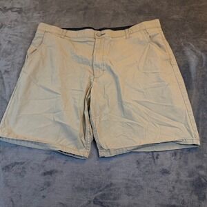 Wrangler Authentics Khaki Straight Fit Stretch Comfort Shorts Nylon Mens 42"